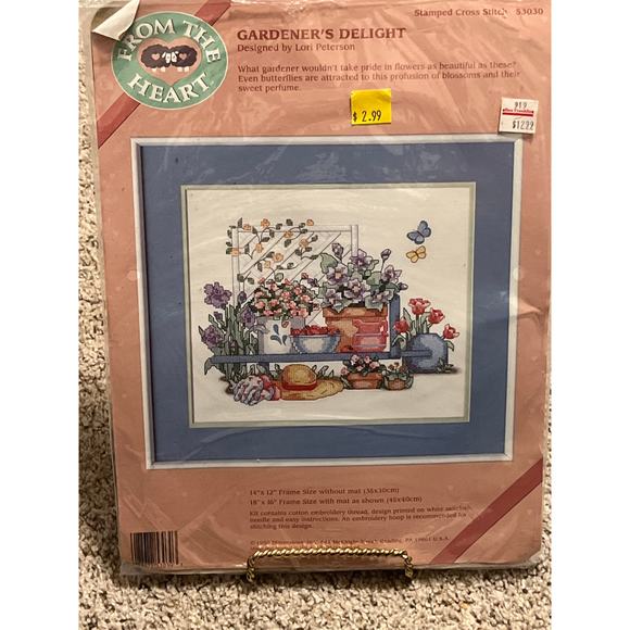 From the Heart Gardener's Delight Cross Stitch DIMENSIONS #53030 Open Box - Picture 1 of 6